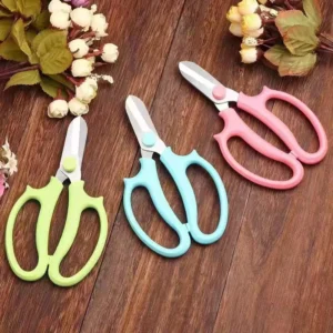 Multifunctional Floral V Shaped Scissors Industrial Handcraft Gardening Shears for Fresh Flower Pruning Household Potting Manual