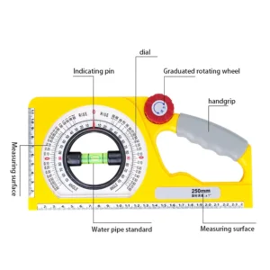 Multifunctional Grade Bubble Inclinometer High Accuracy Magnetic Spirit Level