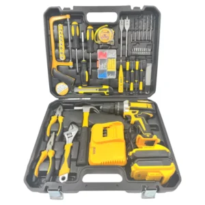 Multifunctional Household Industrial Tool Kit Craftsman Mechanic Cordless Power Drill Combo Kit Tool Case