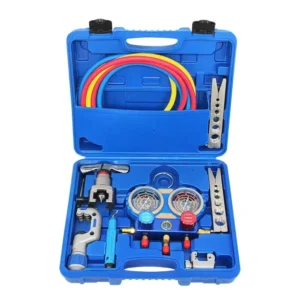 Multifunctional Industrial Grade Flaring Tool Kit Air Conditioning Refrigeration Combination Toolbox Manifold Gauge Set Model