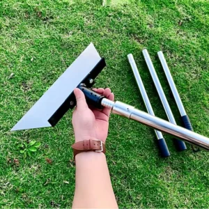 Multifunctional Spade Shovel Stainless Steel with Anti-slip Handle for Snow Removal Road Clearing Outdoor