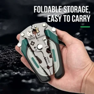 Multifunctional Stainless Steel 3mm Wire Crimper Pliers Lightweight Cable Wire Plier Adjustable Strong Cutting Hand Tool