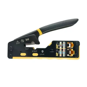 Multifunctional Steel Network Cable Crimping Plier 6P 8P RJ45 RJ11 Pass Crimper Tool CAT5 CAT6 CAT7 Ethernet Connector Soft Grip
