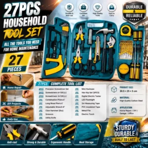 Multifunctional YC D360 Imitate Forge Household Tool Set Battery Powered Combination OEM Customization Packaged Bucket Saw