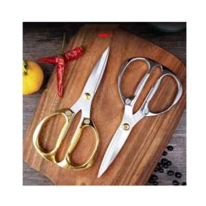 Multipurpose Heavy Duty Stainless Steel Kitchen Scissors Shears for Chicken Fish Meat Vegetable Barbecue