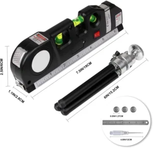 Multipurpose Measure Laser Level Scale Industrial Carton Box Green Aluminum Alloy 4d Level 2 M Rule Laser Level Machine 16 Lines