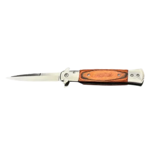 N7 Stainless Steel Folding Blade Knife Wooden Customizable OEM Pocket Knife for Fruit Kitchen Outdoor Camping Use