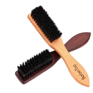 Natural Bamboo Soft Boar Bristle Cleaning Brush Anti static Wood Handle Hairdressing Beard Brush Hair Brush Hair Styling Combs