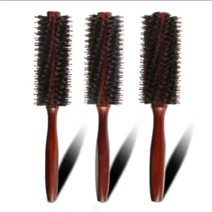 Natural Boar Bristle Brush Round Boar Bristle Hair Barrel Brush