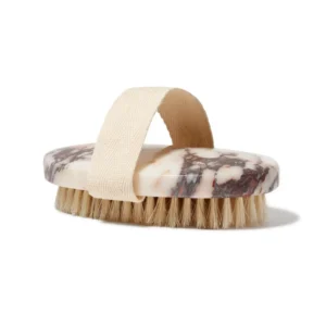 Natural Stone Calacatta Viola Gold Marble Body Bristles Horsehair Brush