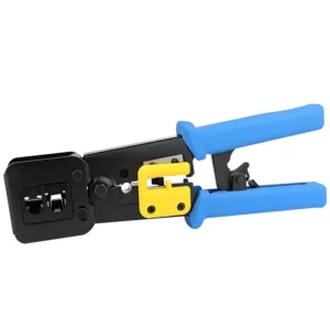 Network Cable Crimp Tool Pliers CAT5E CAT6 RJ45 Pass Thru FTTH Compatible LAN Cable Eazy Crimper