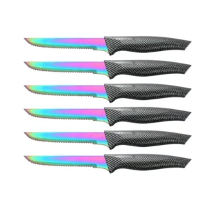 New Arrivals Serrated Steak Knife Set Stainless Steel Knife Set PP Handle