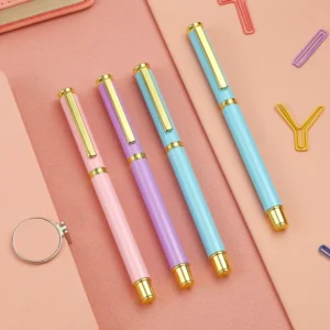 New Luxury Personalized Metal Ballpoint Pens Unique Design Custom Promotional Pens for Gift Writing 1.0mm Width