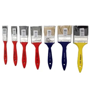 New Style Customizable Widely Used Plastic Handle Natural Bristle Paint Brush With Double Color