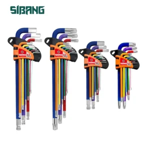 New Style Hex Key Set Storage Color Hexagonal Ball Wrench Bicycle Repair Hand Tool Support Sample Customization
