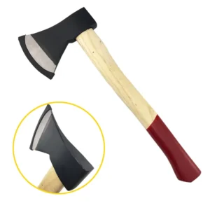 New Type High Quality Carbon Steel 1KG Axe with Red Wood Handle Tools Set