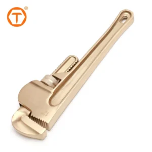 Non Sparking Heavy Duty Adjustable Aluminum Bronze Plumbing Pipe Wrench 300mm DIY Industrial Grade
