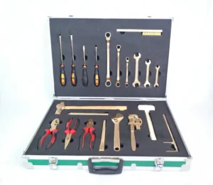 Non Sparking Non Magnetic Safety Bronze Hand Tool Set Complete Set 28pcs OEM Customizable Case Packaging 1 Year Warranty