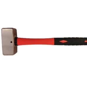 Non Sparking Tools Red Copper 1kg Sledge Hammer German Type With Fiberglass Handle Suitable for Various Fields