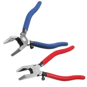 Non slip Handle Breaking Cutting Glass Pliers Stained Glass Tools Flat End Flat Glass Trimming Pliers Hand Tool