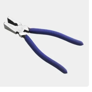 Non slip Nylon Handle Breaking Cutting Glass Pliers Stained Glass Tools Flat End Industrial Grade Glass Trimming Pliers Hand