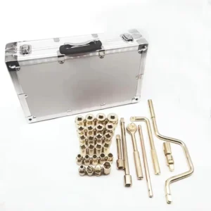 Non sparking Tools 1 2″ Drive Socket Set 32 Pieces Aluminum Bronze Power Tools Manufacturers