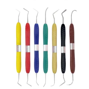 Non stick Dental Composite Filling Set Aesthetic Restoration Resin Instruments with Silicone Handle Autoclavable Dental Tools