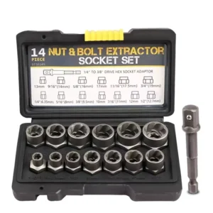 Nut Remover Screw Extractor Tool Socket Slotted Anti Theft Screw Broken Nut Removal Tool