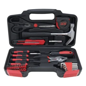 OEM 1.2kg Carbon Steel Hand Tool Kit with Blow Molding Storage Case for Home Use Tool Box Set