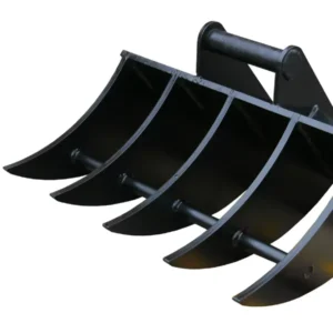 OEM Factory Supply Tilting Root Rake Bucket Attachment Earth Moving Digging Tool for Excavator