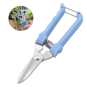 OEM Industrial Plastic Handle Stainless Steel Blade Safety Lock Garden Scissor Flower Tree Pruner Shears