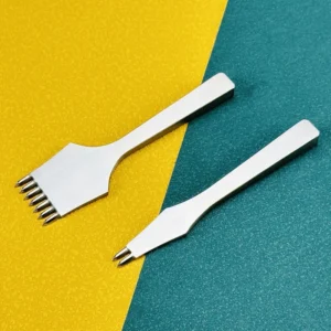 Oem 115mm Die Steel Chisel Punch Olive Chop Graving Stitching Punch Tools Leather Craft Needle Punching Teeth Tool Kits