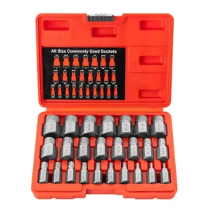 Oem 25pcs Damaged Screw Extractor Set Bolt Nut Broken Screw Extractor Fixture Repair Remove Type Tool 3 8 Drive Impact Plastic B