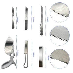 Orthopedics Hand Saw Bone Cutting Blade 1pc Stainless Steel Bone Saw Gypsum 34cm Veterinary Orthopedics Instruments