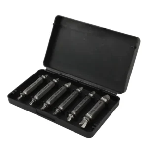 Other Hand Tools 6 Pcs HSS 4341 Damaged Screw Extractor Kit Double Head Easy Out Bolt Extractor Set