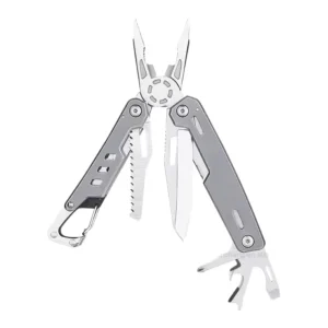 Outdoor Camping Foldable Multifunction Pliers Serrated Jaw Surface Aluminum Carabiner Hand Tool Multi Tools