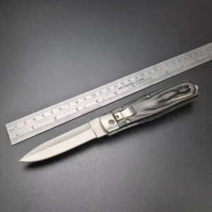 Outdoor Camping Industrial Grade Stainless Steel Traditional Folding Blade Knife Wood Handle Tactical 3mm Thickness