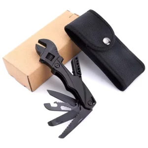 Outdoor Camping Multi Function Wrench Pliers Adjustable Wrench Folding Knife Saw Wrench Combination Hand Tool Set