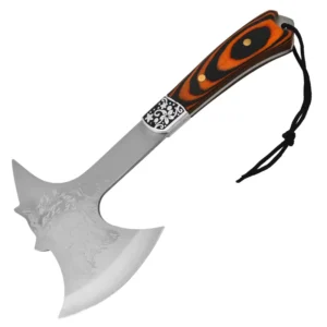 Outdoor Camping Wolf Pattern Survival Hatchet Tomahawk Chopping Tool Axe