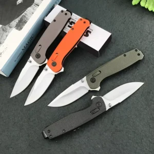 Outdoor EDC Pocket Knife 440C Steel Blade Nylon Fiberglass Handle Multi Purpose Camping Hunting Survival Anti Slip Folding OEM