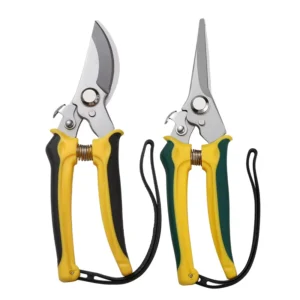 Outdoor Garden Stainless Steel Pruning Shears Manual Power Flower & Branch Cutter for Fruit Trees & Special Flowers