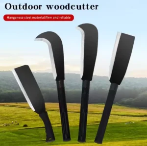 Outdoor High Manganese Steel Sickle Stainless Steel Firewood Knife Tree Cutting Knife Grass Cutting Agricultural Tools