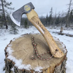 Outdoor Industrial Survival Axe Heavy Duty High Carbon Steel Blade Solid Wood Handle Camping Hatchet for Chopping Hiking