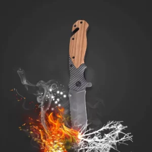 Outdoor Knife MFJ BS 50 Stainless Steel Blade Carbon Steel Handle Industrial Grade Multi Functional Screw Release Straight Edge