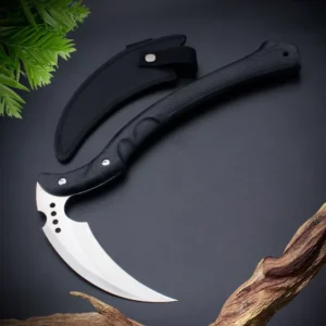 Outdoor Multi Functional Tool Steel Arc shaped Edge Camping Tactical Axe Knife Logging Firewood Splitting Tool Fire Axe