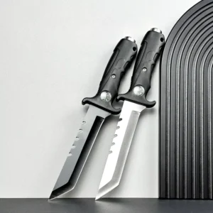 Outdoor Survival Hunting Knife Stainless Steel 3Cr 13 Fixed Blade Multifunction DIY Tactical Knife Camping Plastic Handle OEM
