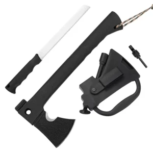 Outdoor Survival Tactical Axe with Steel Axe Head Wood Chopping & Carpentry for Camping & Defensive Purpose
