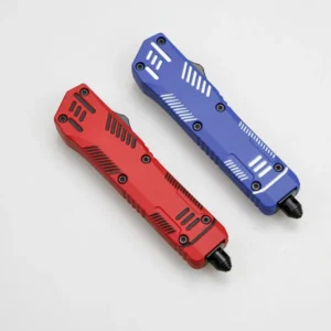 Outdoor Survival Tactical Camping OTF Folding Knife with Zinc Alloy Handle Portable Folding Knife