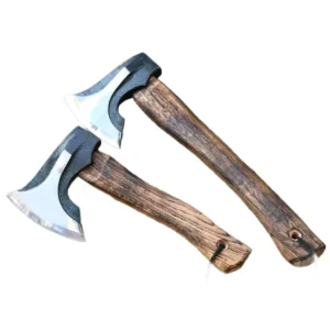 Outdoor Tactical Axe Hand-Forged Woodworking Mountain Ax with Steel Head Handmade Wood Splitter Hatchet for Camping