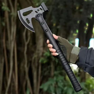 Outdoor Tactical Axe and Multi purpose Hammer Camping Survival Axe Stainless Steel Axe Durable TPU Handle